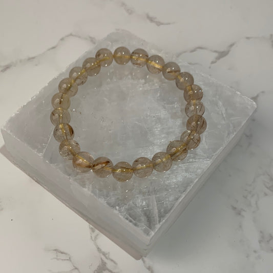 Golden Rutilated Quartz Bracelet